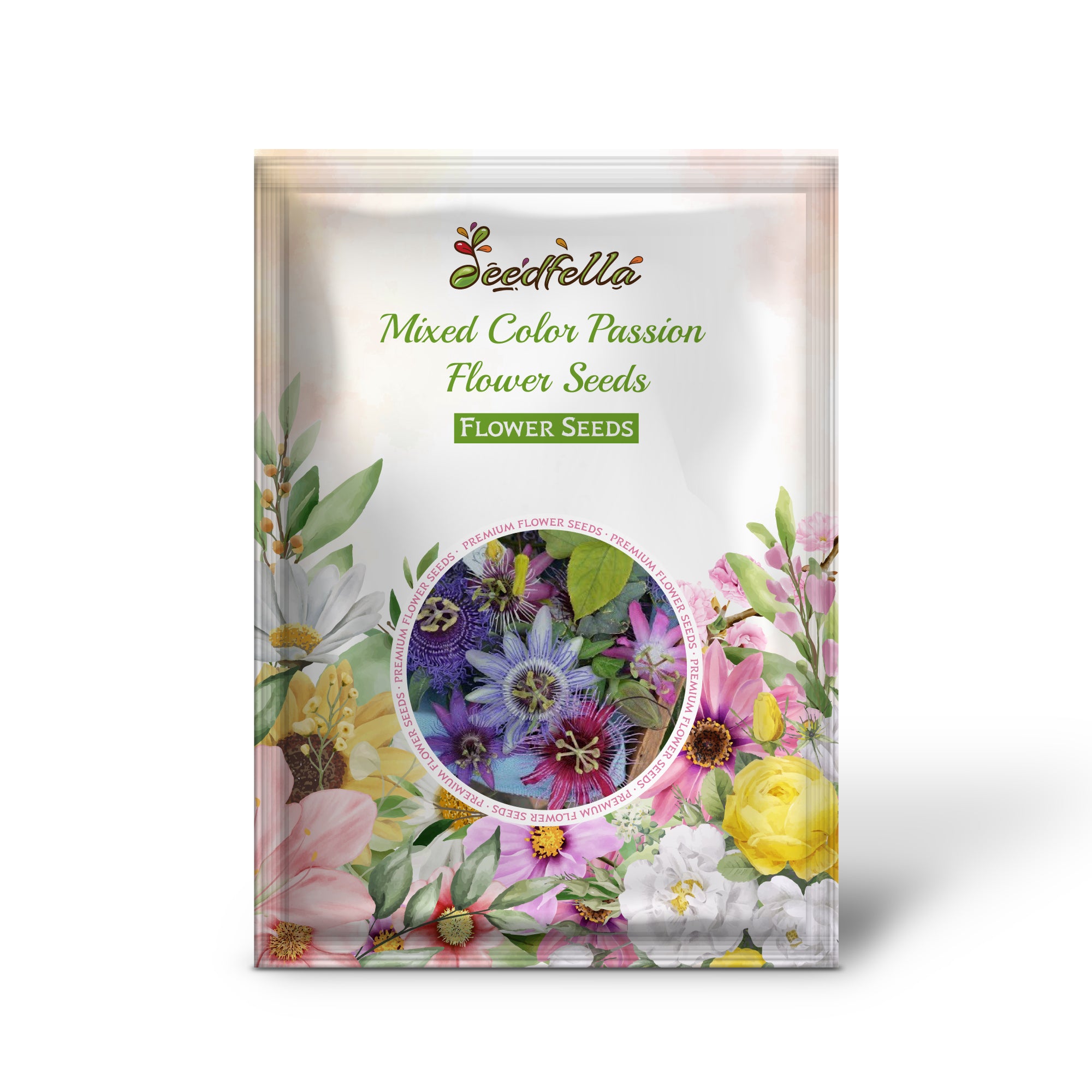 Vibrant Mixed Color Passion Flower Blooms for Garden Decoration