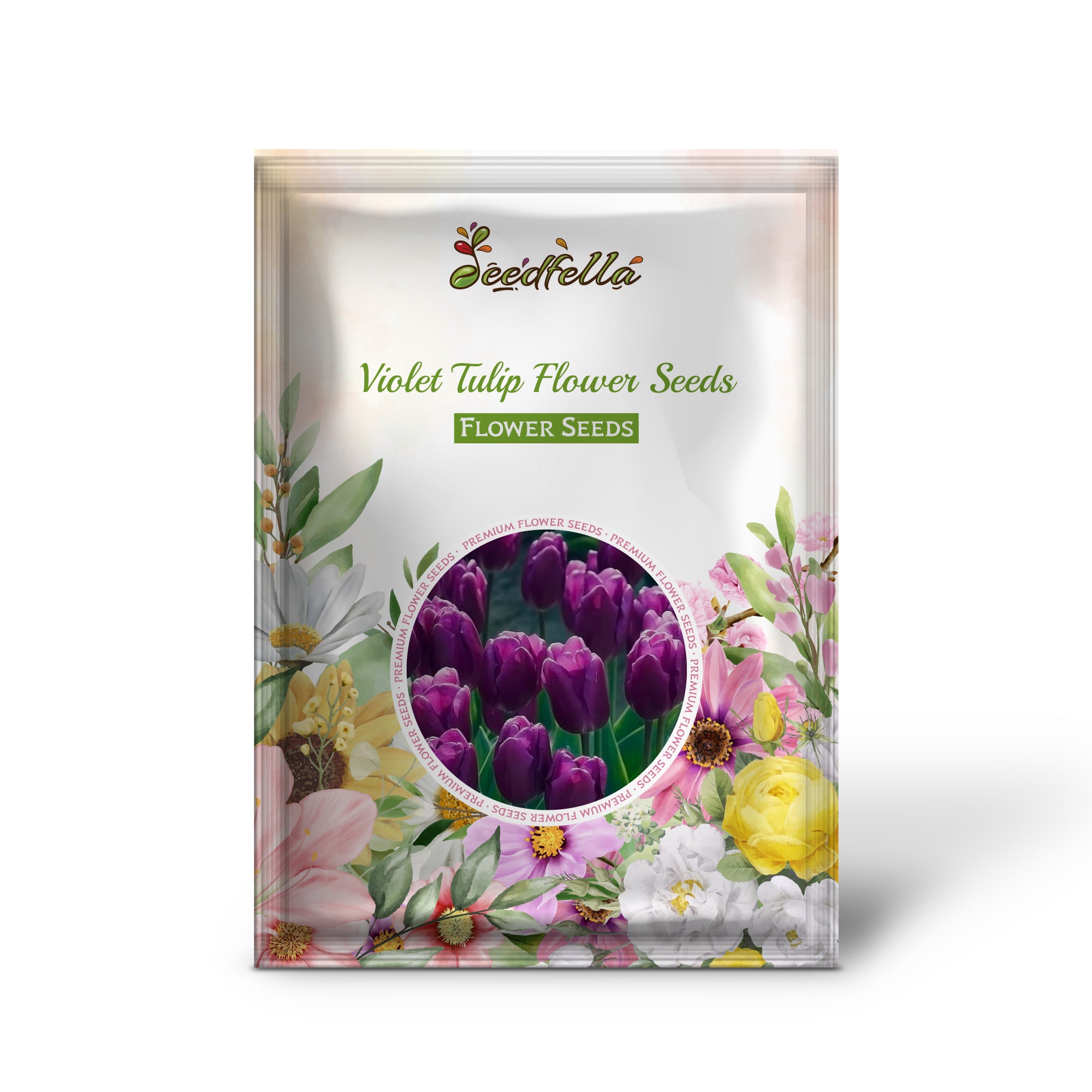 Non GMO Violet Tulip seeds for home gardening
