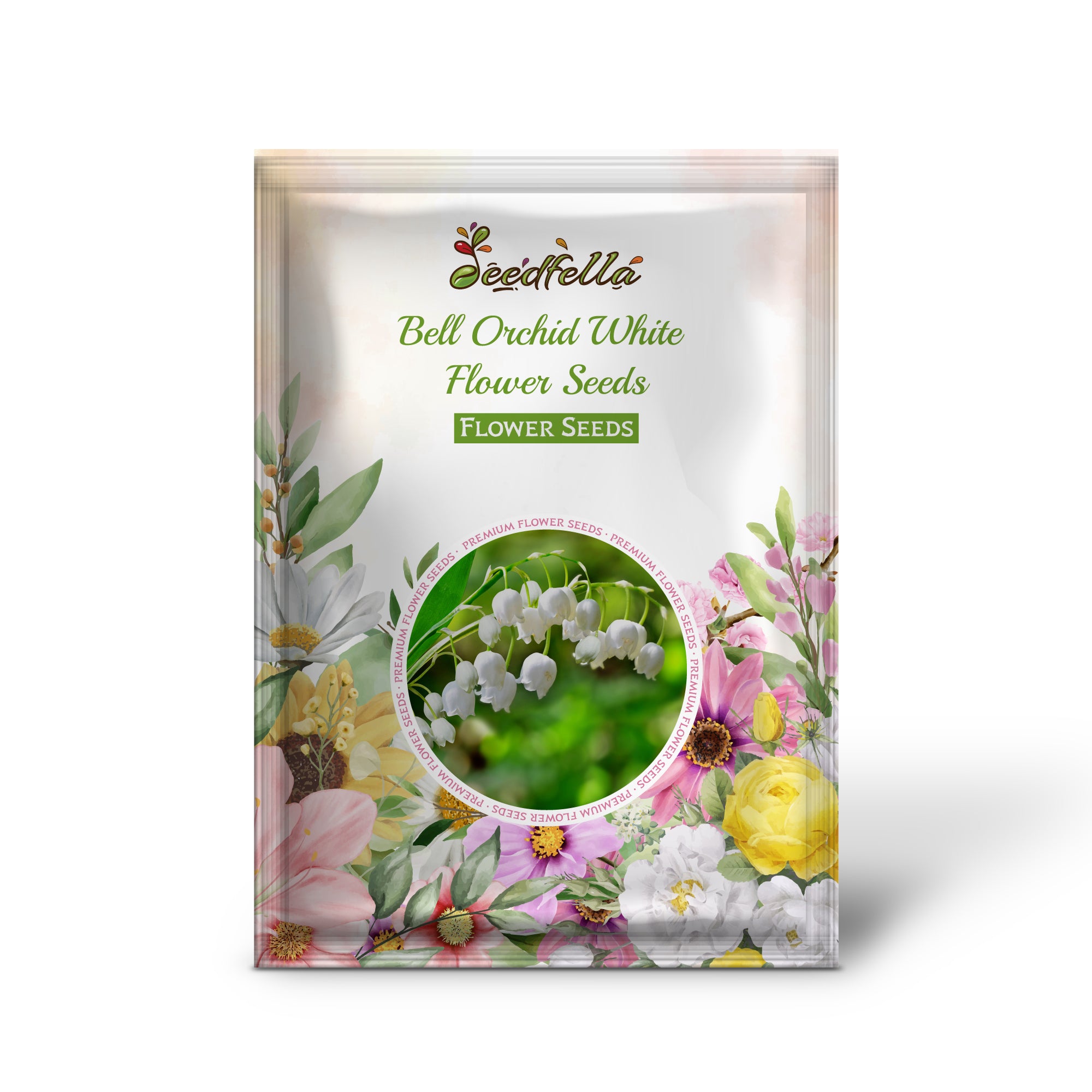 Non GMO Bell Orchid white seeds for home gardening
