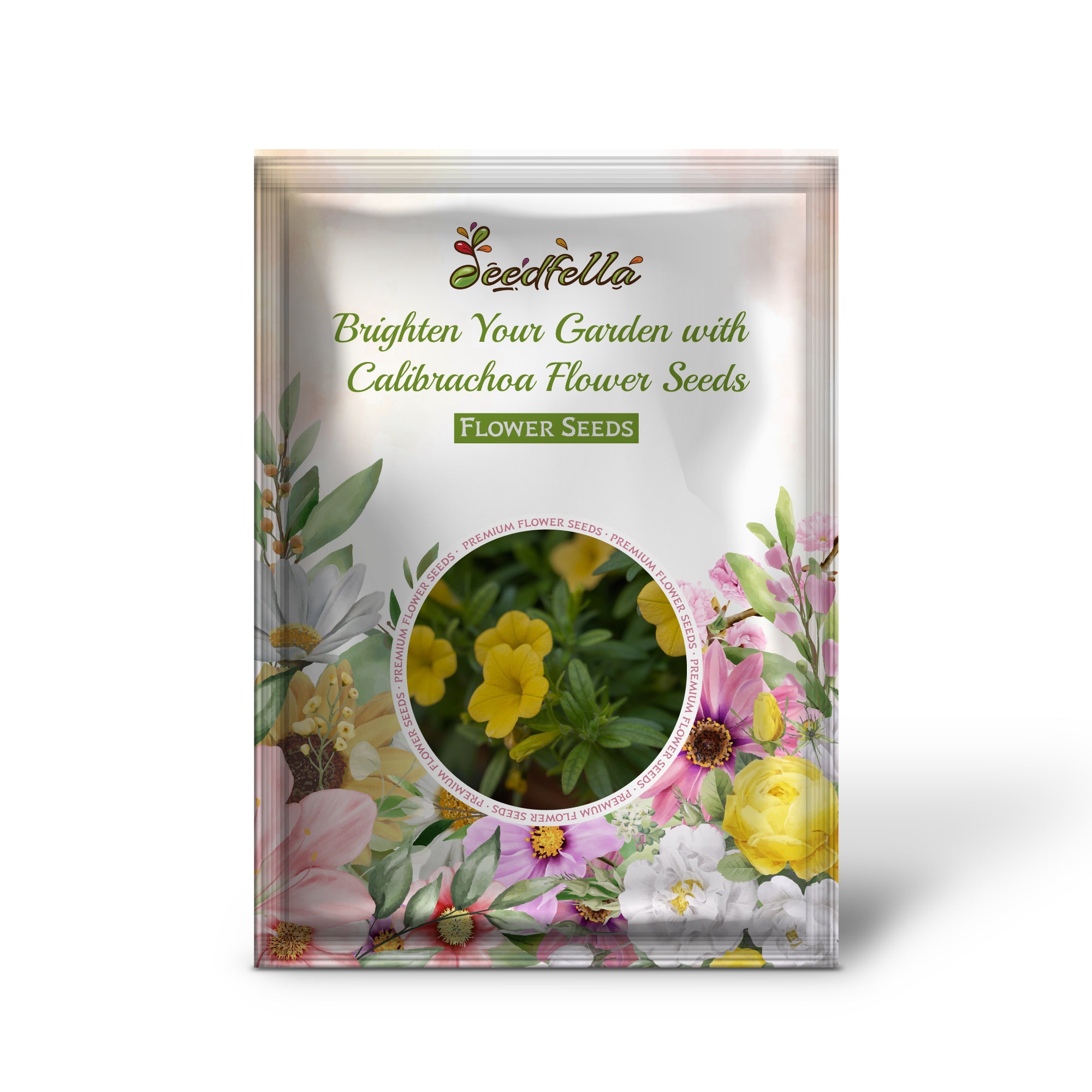 Yellow Calibrachoa seeds for home garden planting
