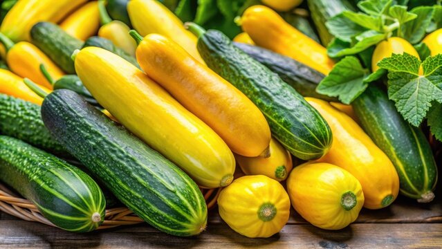 Yellow cucumber vines developing from quality planting seeds